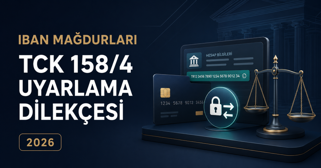 IBAN Mağdurları indirim dilekçesi: TCK 158/4 Uyarlama dilekçesi 2026