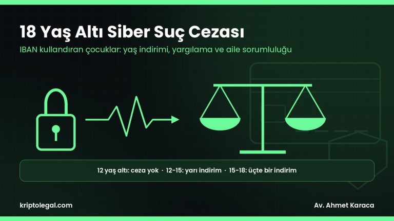 18 yaş altı siber suç cezası: IBAN kullandıran çocuklar için yaş indirimi ve yargılama rehberi.