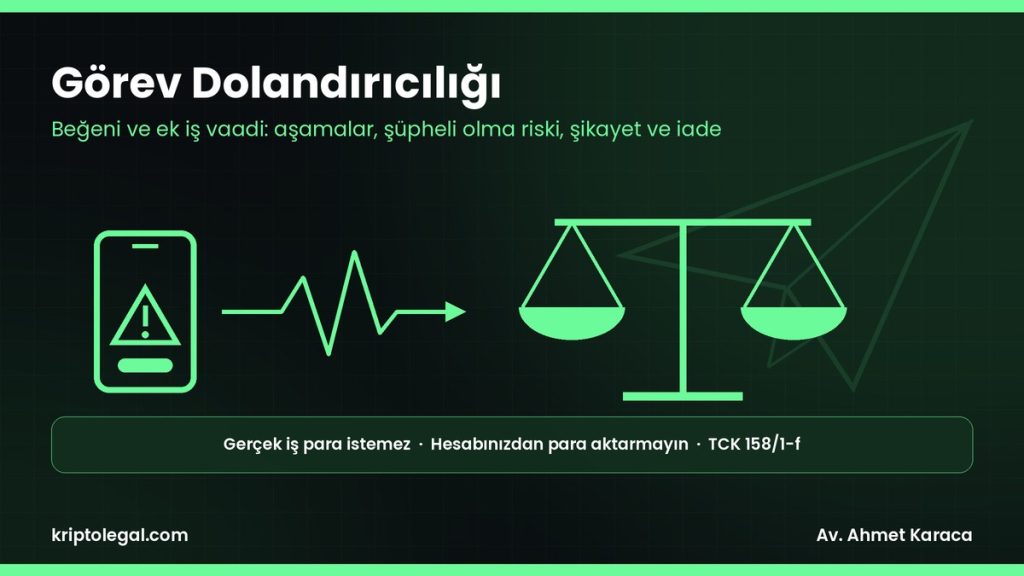 Görev dolandırıcılığı rehberi: beğeni ve ek iş vaadi, şikayet ve para iadesi.
