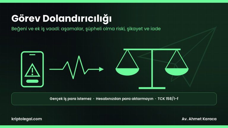 Görev dolandırıcılığı rehberi: beğeni ve ek iş vaadi, şikayet ve para iadesi.