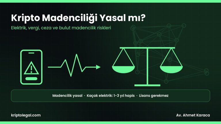 Kripto madenciliği yasal mı: elektrik, vergi ve ceza rehberi.