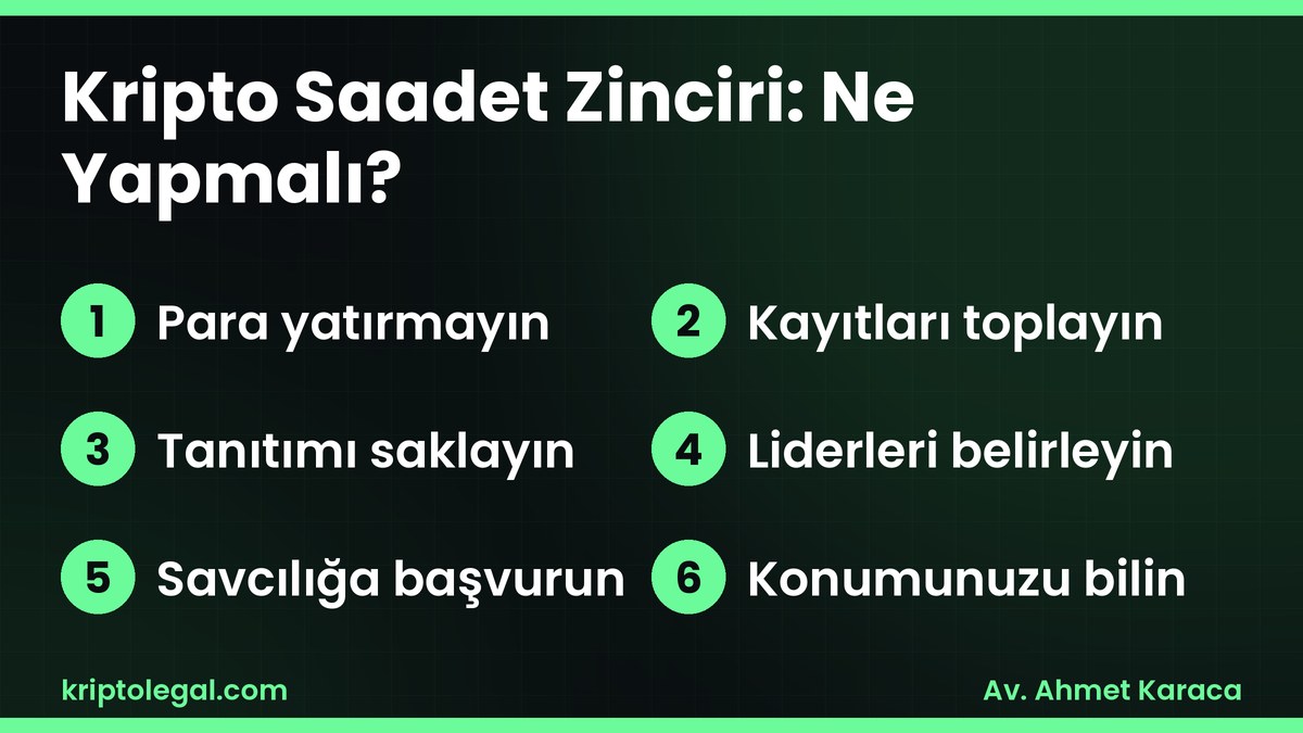 Kripto saadet zinciri mağdurları için 6 adım.