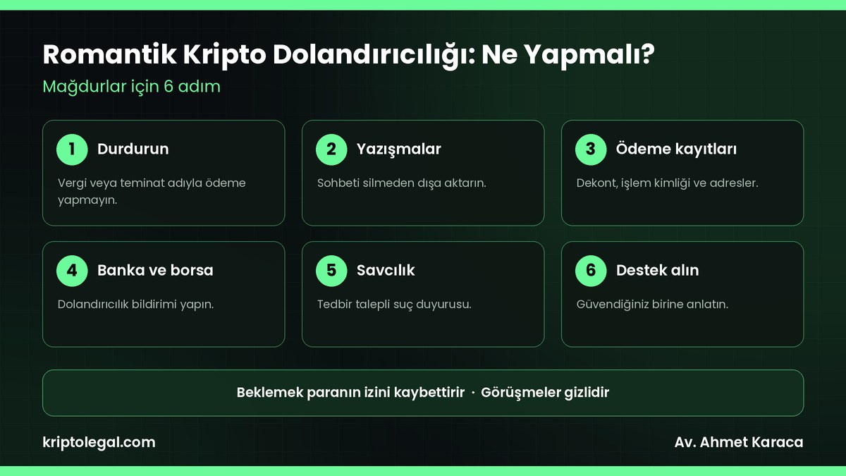 Romantik dolandırıcılık kripto mağdurları için 6 adım