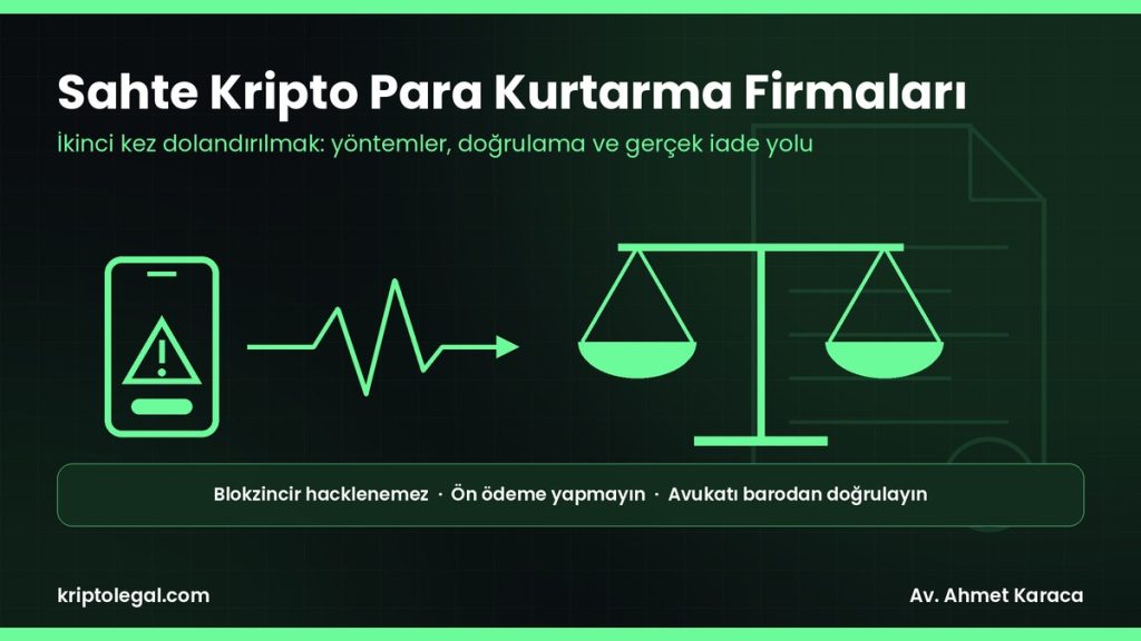 Kripto para kurtarma şirketi rehberi: sahte kurtarma firmaları ve gerçek iade yolu.