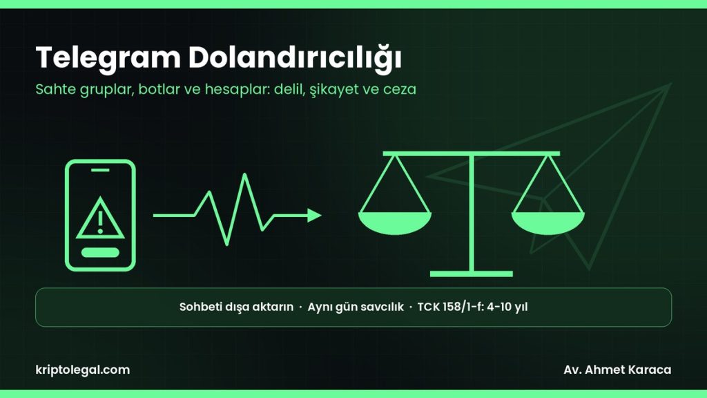 Telegram dolandırıcılığı rehberi: yöntemler, delil toplama, şikayet ve ceza.