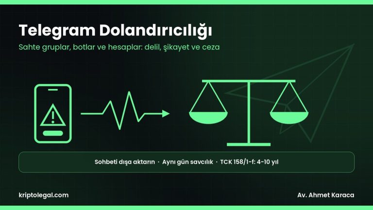 Telegram dolandırıcılığı rehberi: yöntemler, delil toplama, şikayet ve ceza.